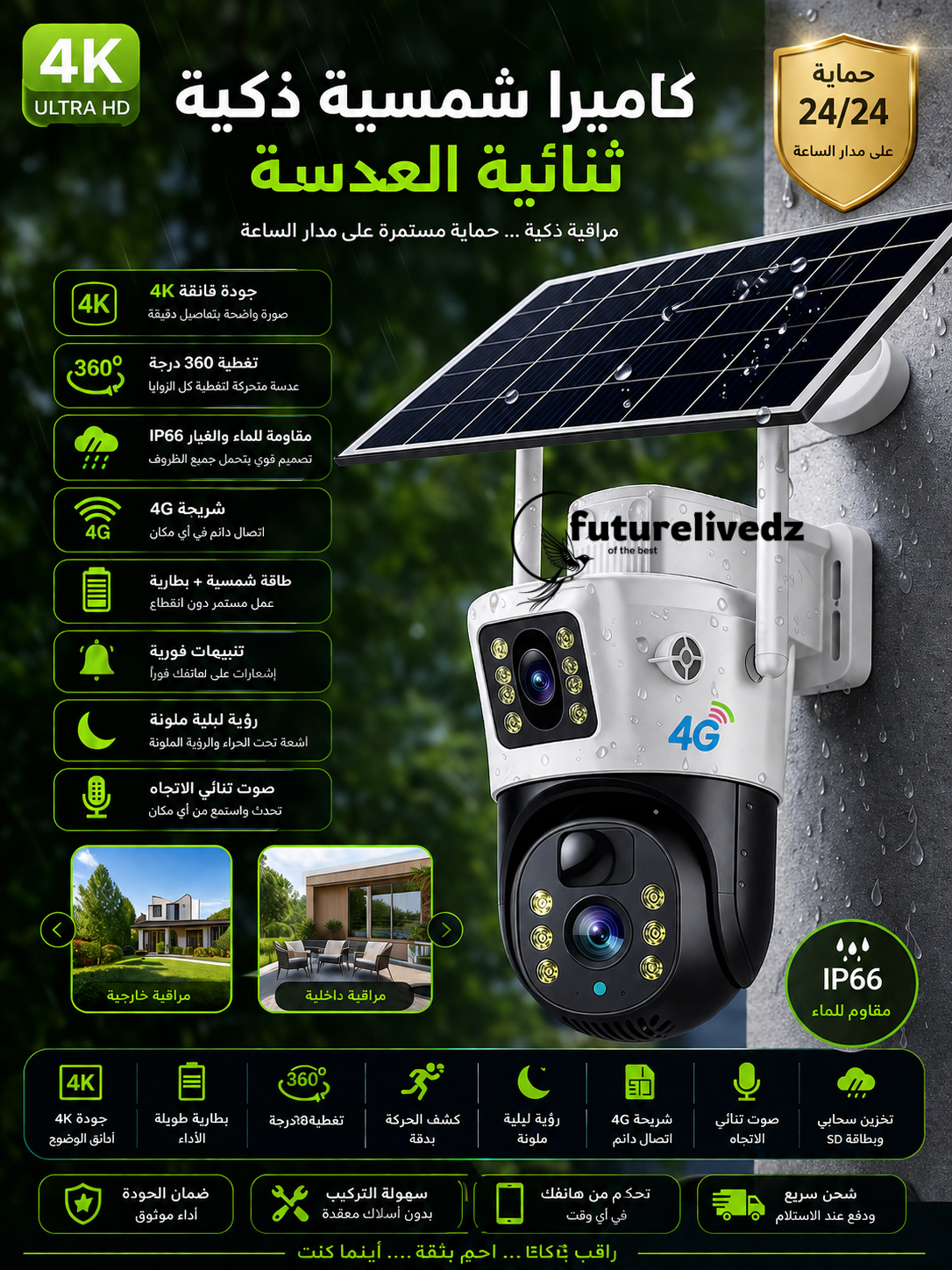 Wireless Smart Solar Camer Pro™ 4K